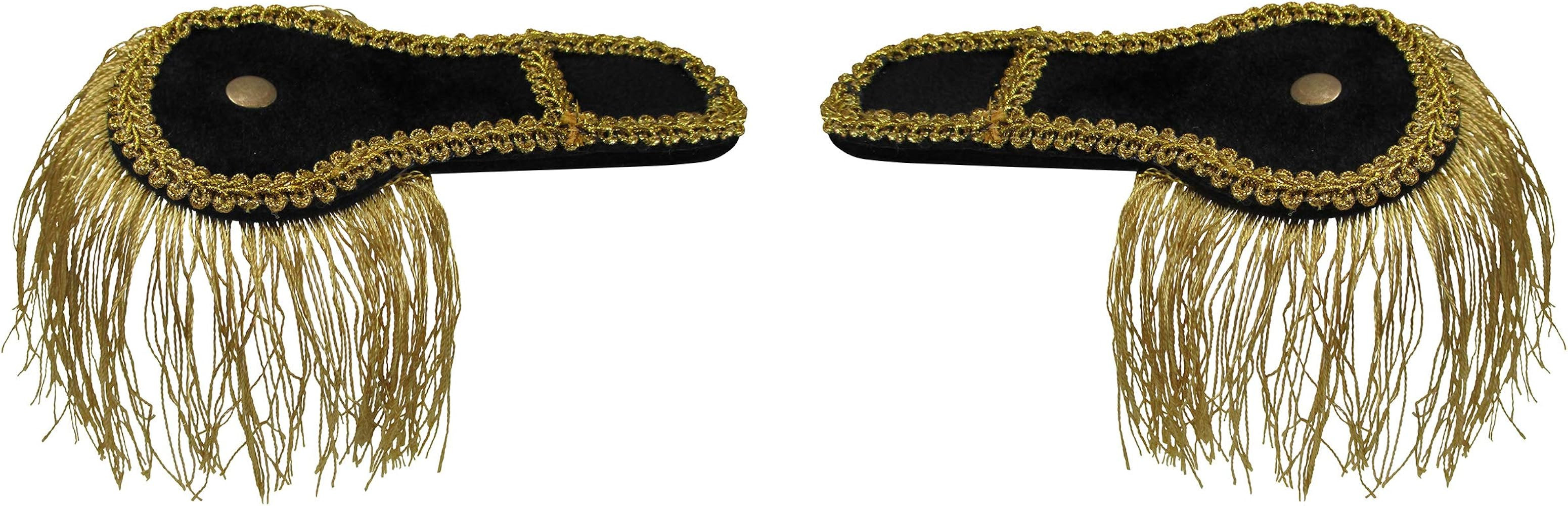 Nicky Bigs Novelties Ringmaster Shoulder Epaulettes Gold Fringe Epaulets Boards Shoulders Scales ... | Amazon (US)