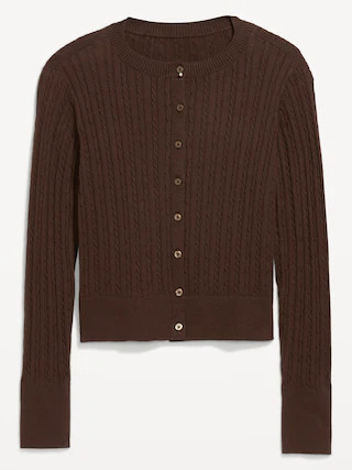 SoSoft Cotton Crew-Neck Cardigan Sweater | Old Navy (US)