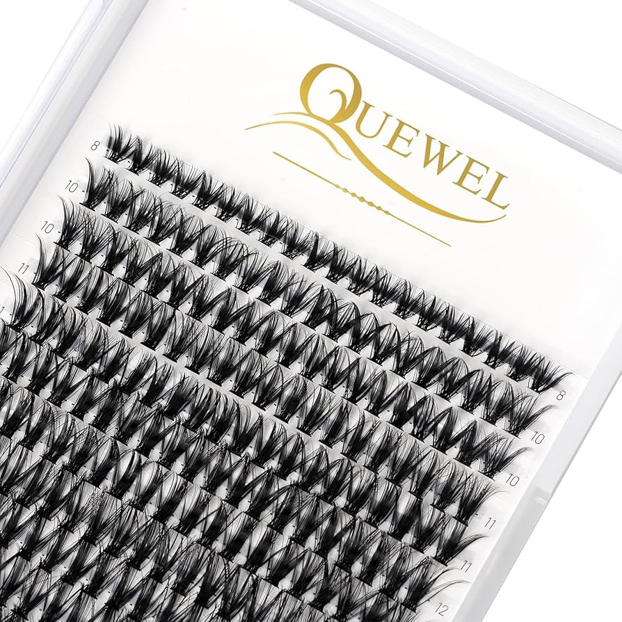 QUEWEL Cluster Lashes 240Pcs Individual Lashes 40D 0.07D Curl Mix8-14mm Lash Extensions Clusters ... | Amazon (US)