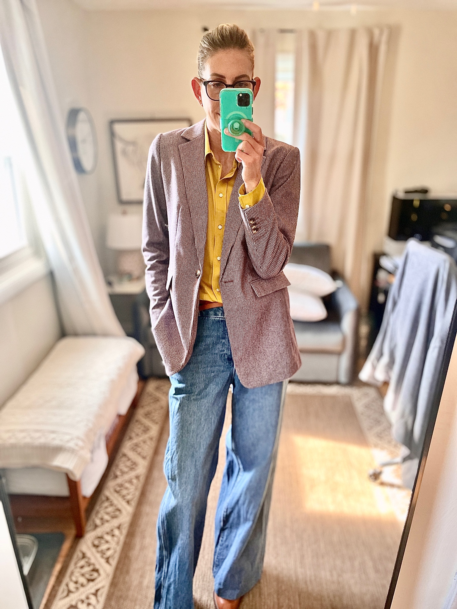 My Loft blazer is on major sale—it's 50% off (or 60% off when you buy two items)! Since it's already marked down, you can snag it for under $60. I’ve also linked a few great options to pair with it:

Jeans from Express: Buy one, get one 50% off.
Trouser jeans from J.Crew: Currently on sale and a perfect mix of polish and comfort.
Details on the rest of my look:

Belt: Anthropologie
Boots: Vince Camuto
And don’t miss Gap’s massive 50–60% off sitewide sale! I’m loving their button-down silk shirts right now—such a classic piece that adds a chic, elevated touch for the holidays.



#LTKCyberWeek #LTKGiftGuide #LTKHoliday