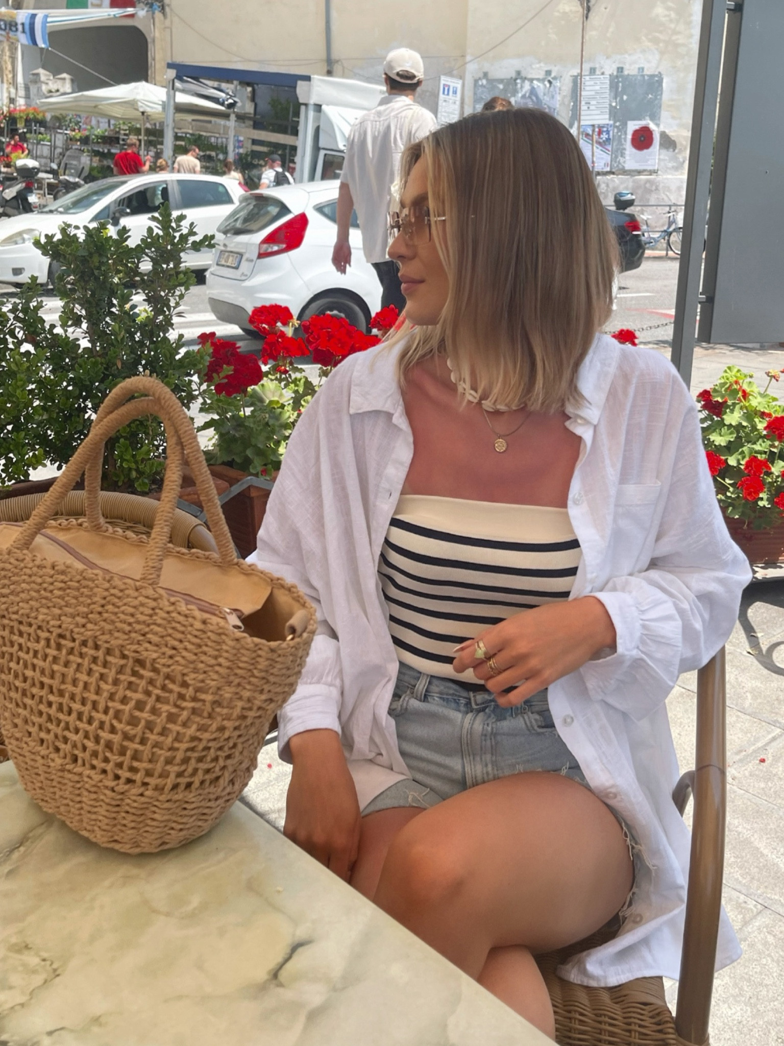 casual summer outfit for a day exploring the Amalfi coast 🌹

Summer style inspiration, Italian holiday outfits, Positano outfit inspo, denim shorts, white shirt, striped top, basket bag



#LTKstyletip #LTKunder100 #LTKeurope