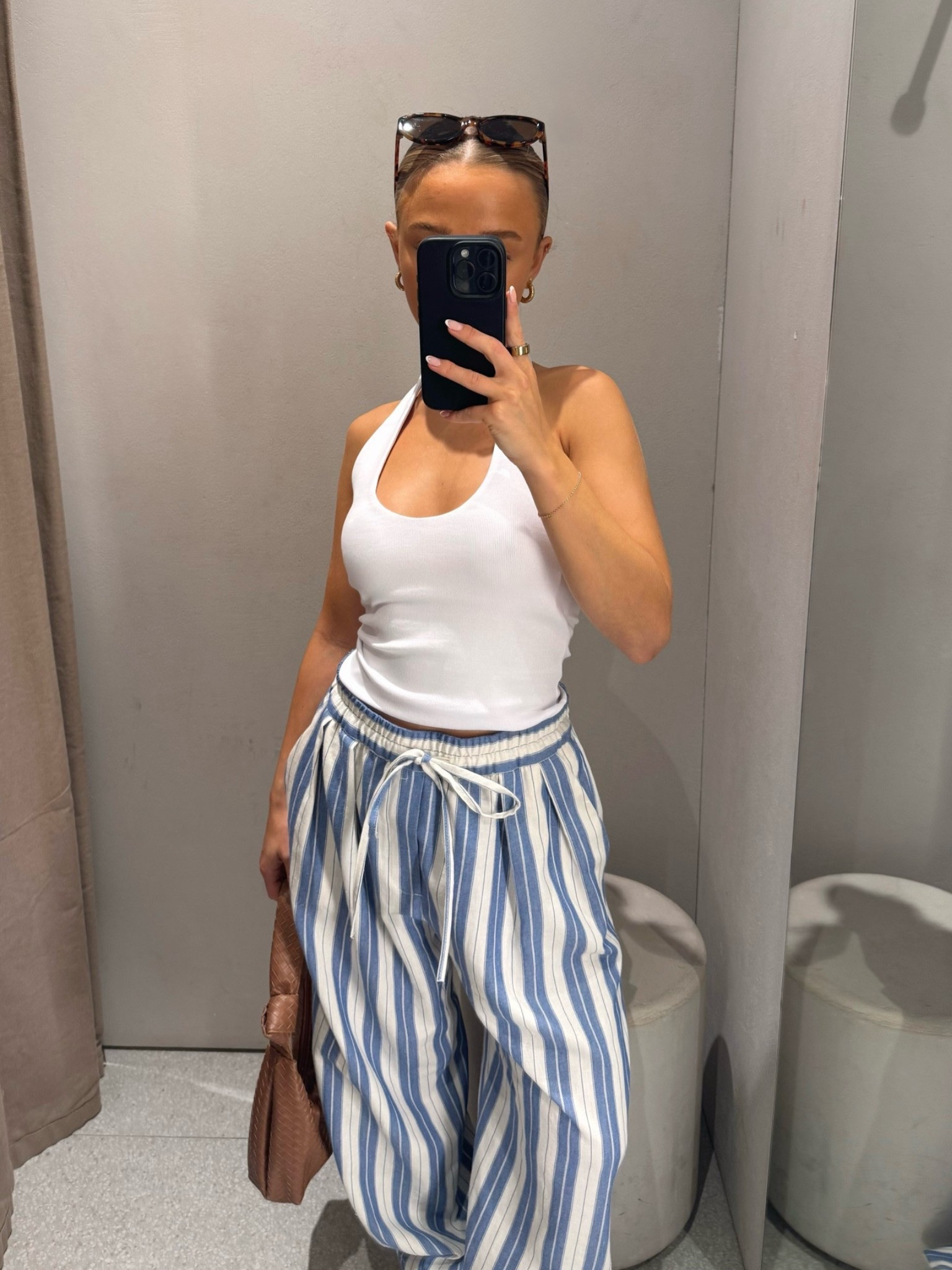 new in petite zara summer outfits!!🌴

Outfit inspo ideas holiday beach summer stripe wide leg trousers petite friendly crop top blue and white halter vest

#LTKuk #LTKsummer #LTKpetite