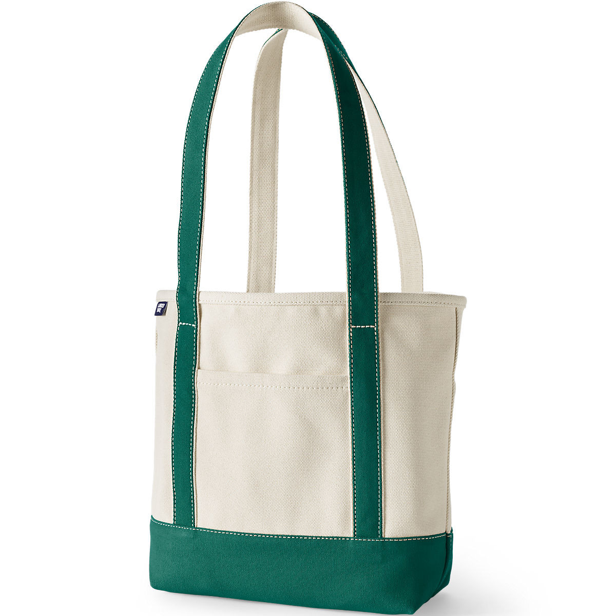 Medium Natural 5 Pocket Open Top Canvas Tote Bag | Lands' End (US)