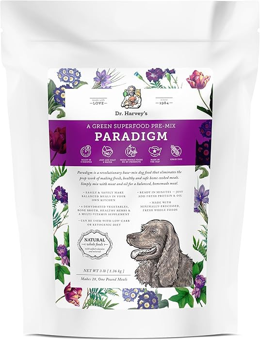 Dr. Harvey's Paradigm Green Superfood Dog Food, Human Grade Dehydrated Grain Free Base Mix for Do... | Amazon (US)