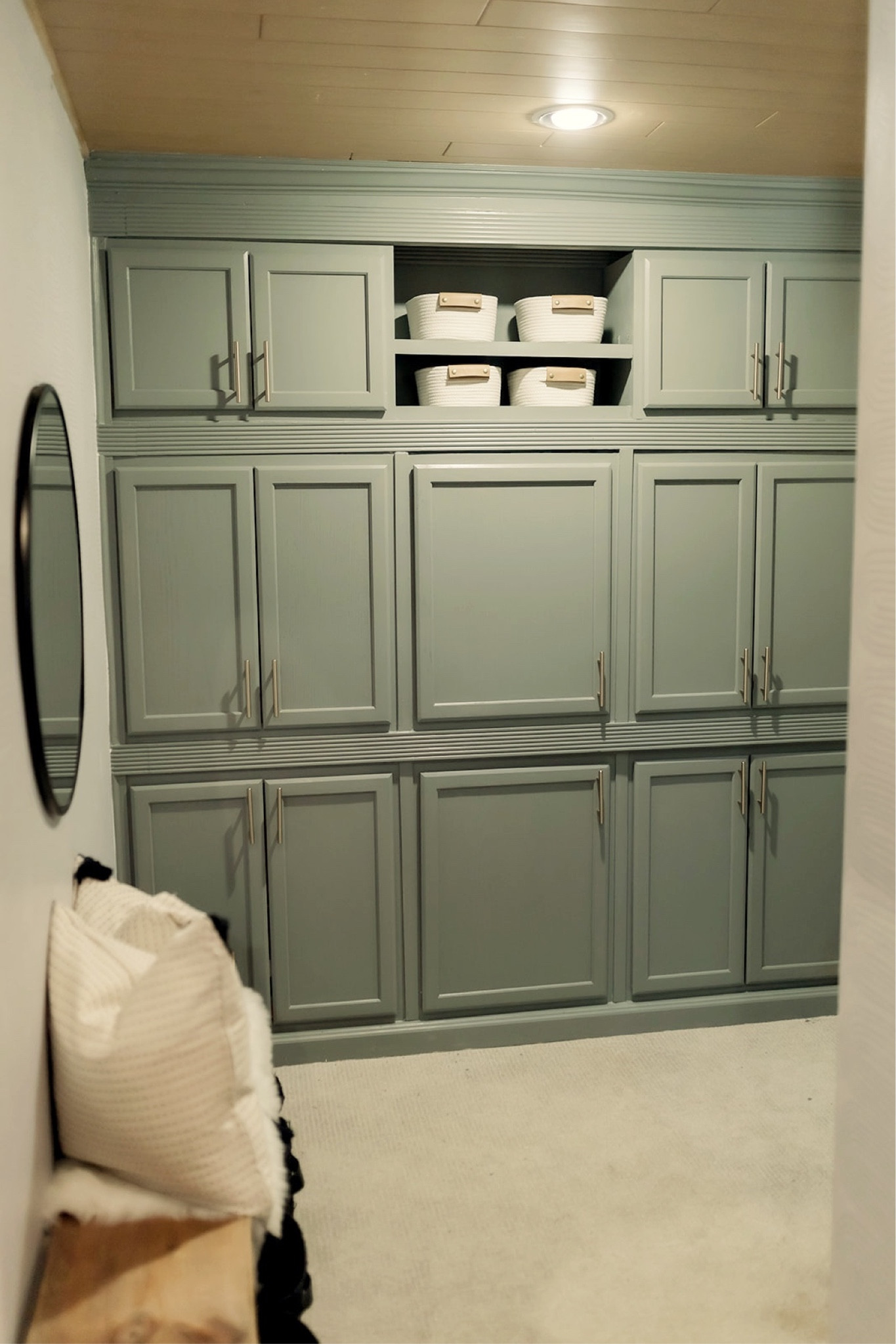 Unfinished cabinet storage wall

#LTKhome #LTKunder100