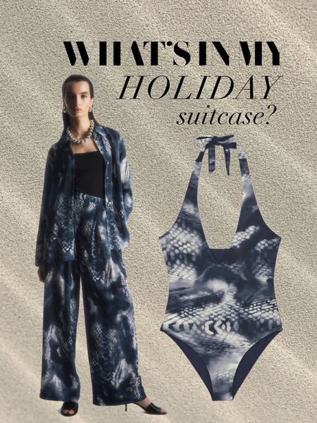 COS have made this blue snakeskin co-ord that you can pair with the matching swimsuit for a total tonal look beside the pool. Matching items just elevates them so much, I love all the options this gives in your suitcase for mixing and matching with other pieces too 💙🐍
Snakeskin trousers | COS swimsuit | COS trousers | Snackskin shirt | Holiday coord | Oversized shirt | Navy coord

#LTKtravel #LTKswim #LTKSeasonal