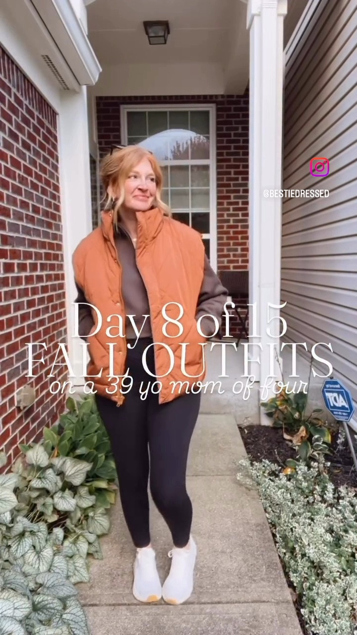 Mom on the go outfit 
Mom outfit 
Style over 40
Amazon finds
Amazon outfit 
Fall outfit 
Casual fall look
Puffer vest 
Black leggings 
Cropped sweatshirt 
Size 4 style 

#LTKOver40 #LTKFindsUnder50 #LTKPetite