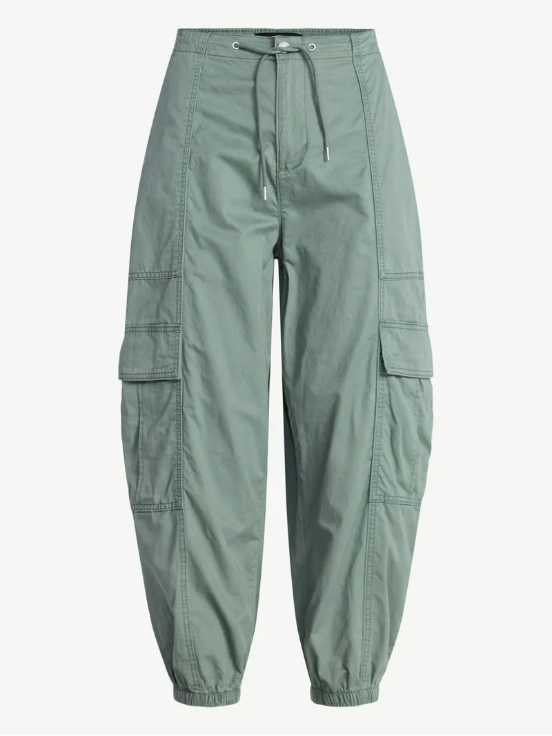 Scoop Women’s and Women's Plus Cotton Utility Jogger Pants, Sizes XS-4X | Walmart (US)