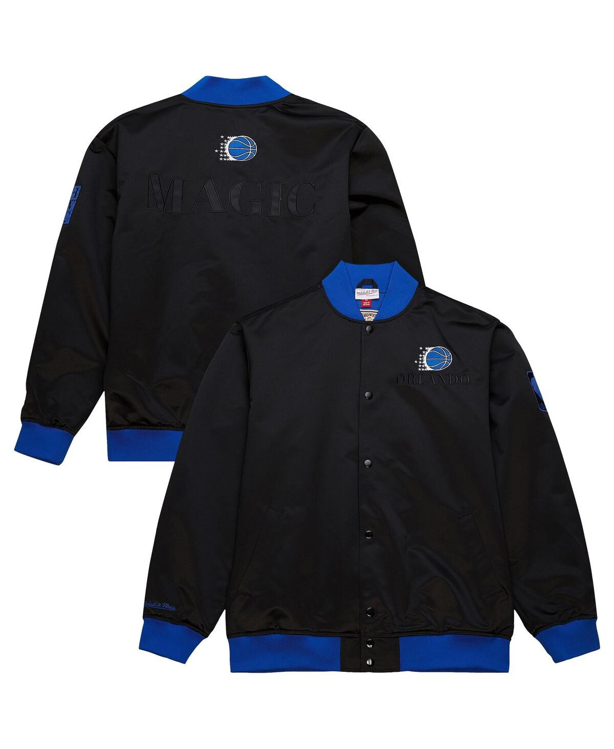 Mitchell & Ness Men's Black Orlando Magic Hardwood Classics Team Og 3.0 Lightweight Satin Full-Snap Jacket - Black | Macy's