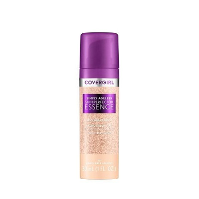COVERGIRL Simply Ageless Skin Perfector Essence Vegan Foundation - 20 Light - 1 fl oz: Finish, Paraben-Free | Target