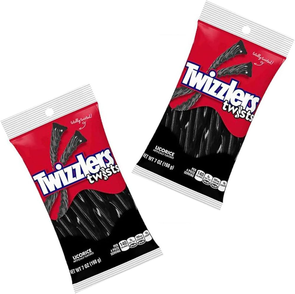 Twizzlers Black Licorice Twists 5 Oz. Bag (2 Pack) | Amazon (US)