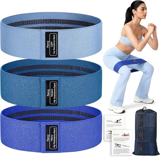 Renoj Resistance Bands for Working Out: 3-Set Professional Exercise Bands for Pilates, Yoga, Home... | Amazon (US)