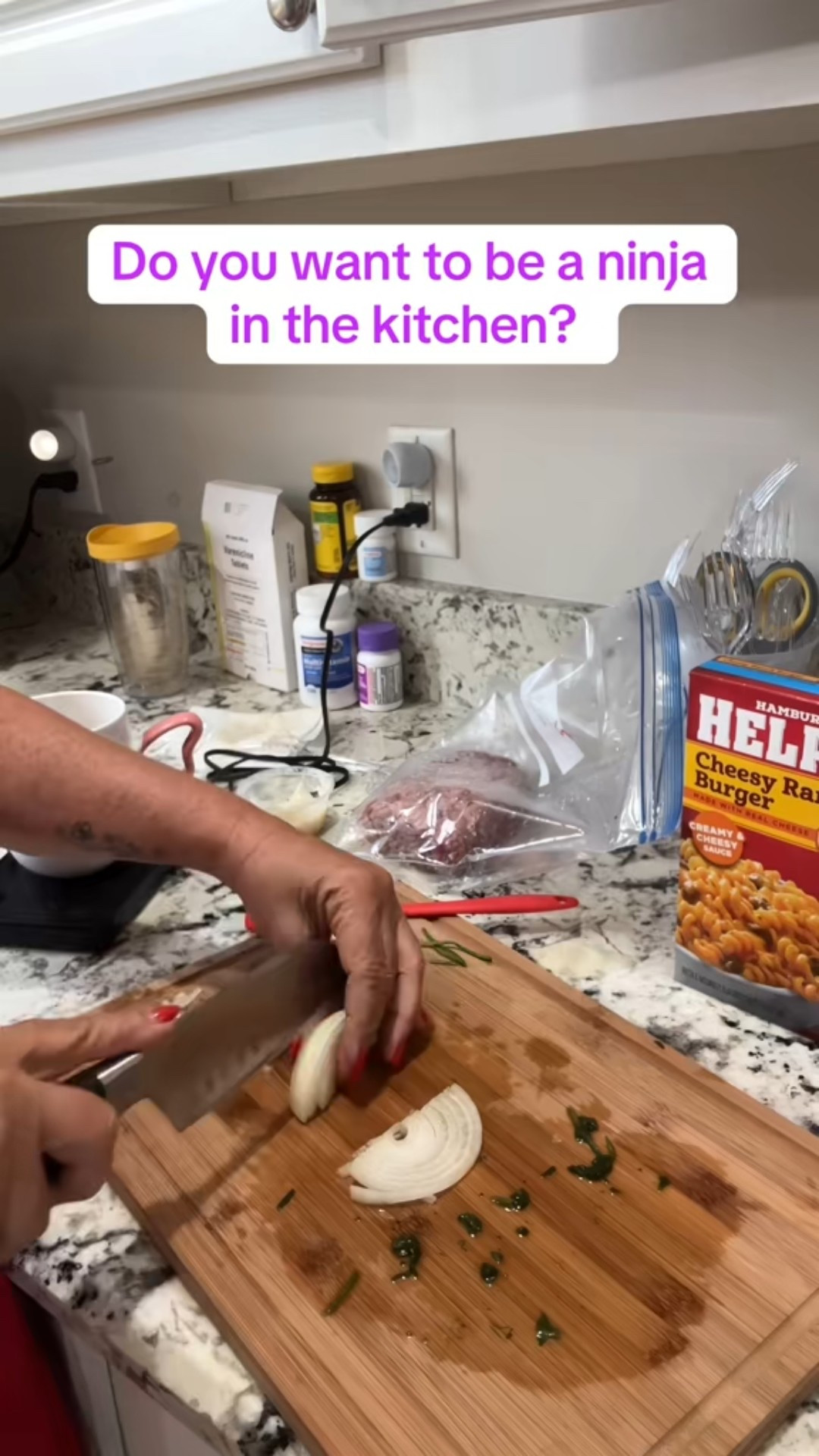 This knife set has been an amazing addition to my kitchen. 

Ninja Knife Set NeverDull Essential 10-Piece Knife System with Built-in Sharpener, High Carbon Steel, K12010BL

#ninja #ninjaknifeset #knifeset #kitchenmusthave 

#LTKU #LTKHome #LTKFamily