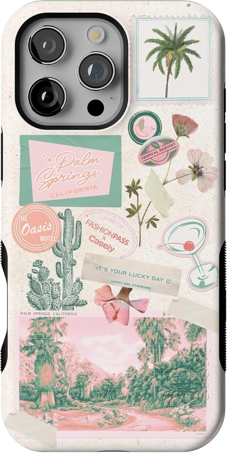 Casely iPhone 16 Pro Max Case | Vintage Vacay | FashionPass x Bold Protective Design | Compatible... | Amazon (US)