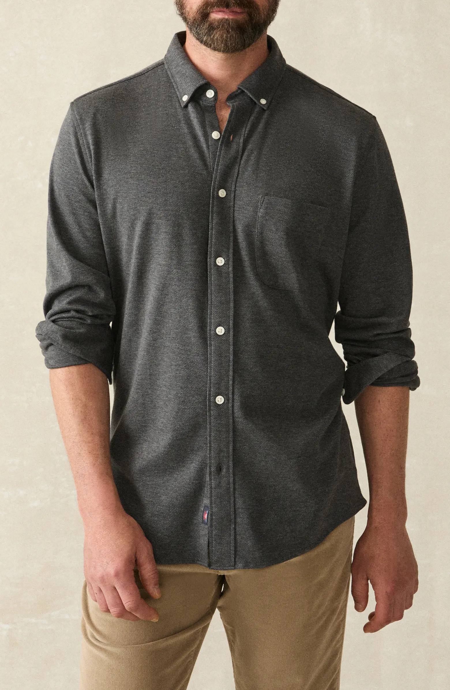 Coastline Knit Button-Down Shirt | Nordstrom