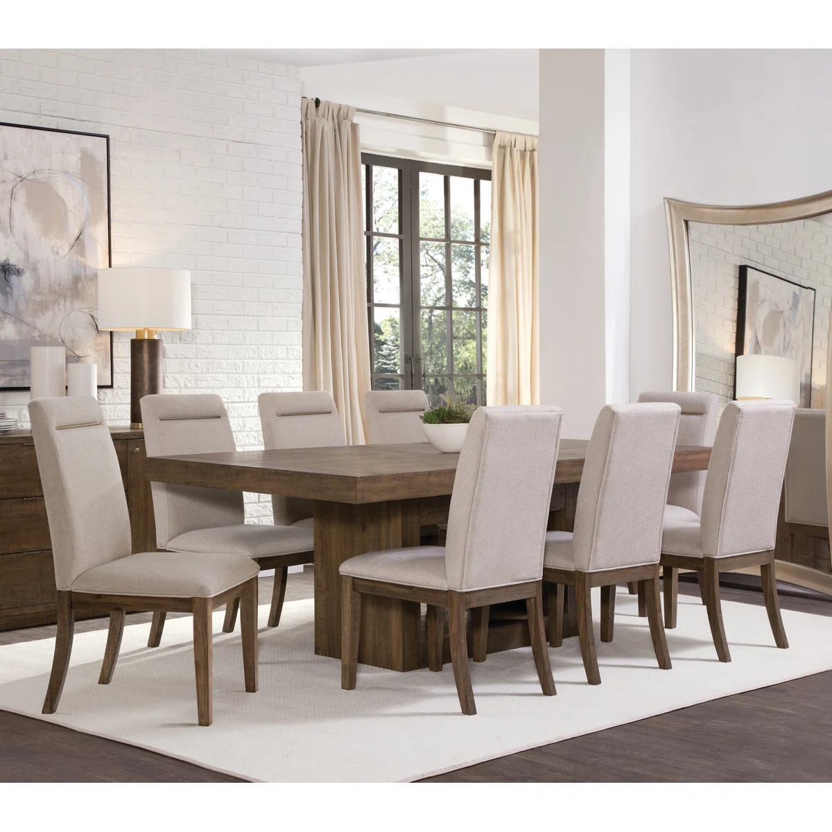 Kameah Extendable Trestle Dining Set | Wayfair North America