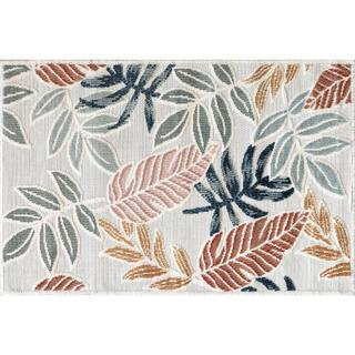 Tropic Floral Multi 2 ft. x 3 ft. Indoor/Outdoor Area Rug | The Home Depot