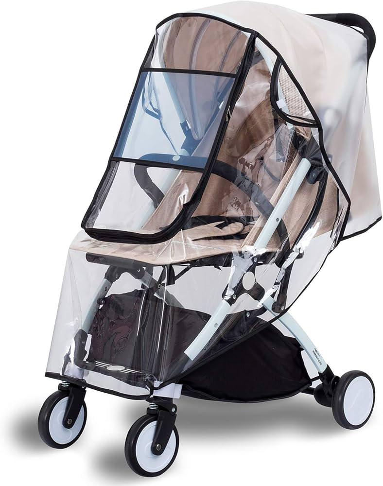 Bemece Stroller Rain Cover, Universal Stroller Accessory, Baby Travel Weather Shield, Windproof a... | Amazon (US)