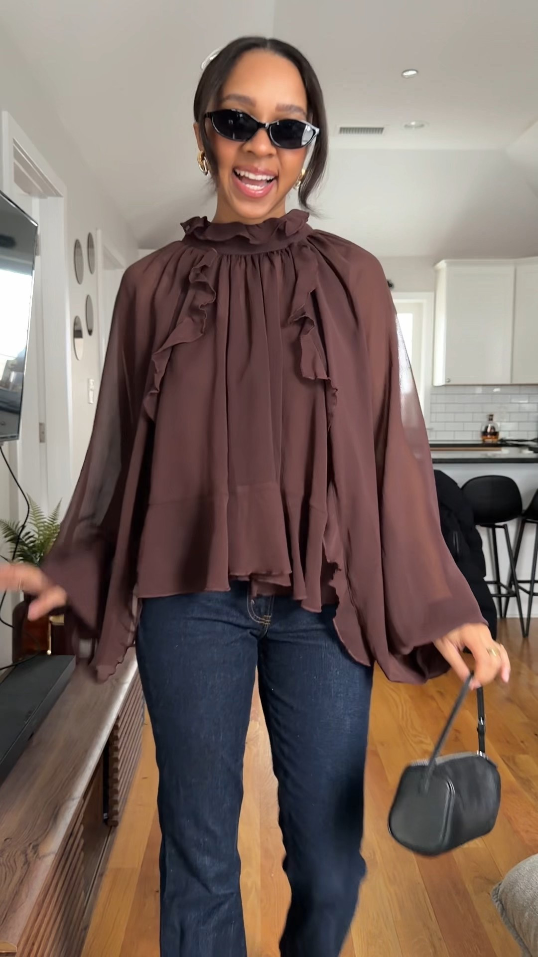 Outfit inspo, flowy top, bootcut jeans

#LTKFindsUnder100 #LTKFindsUnder50