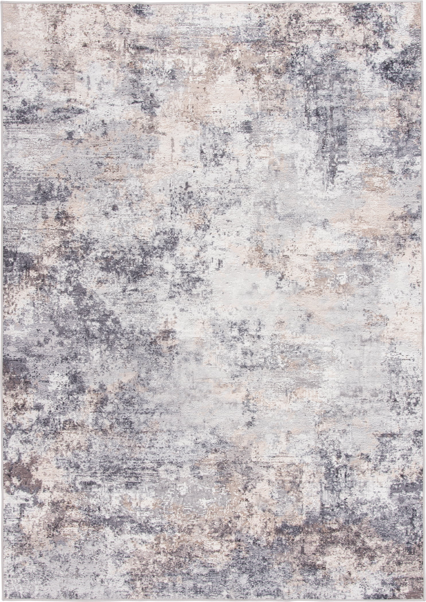 Better Homes & and Gardens Abstract Machine Washable Indoor Area Rug, Neutral, 5'x7' | Walmart (US)