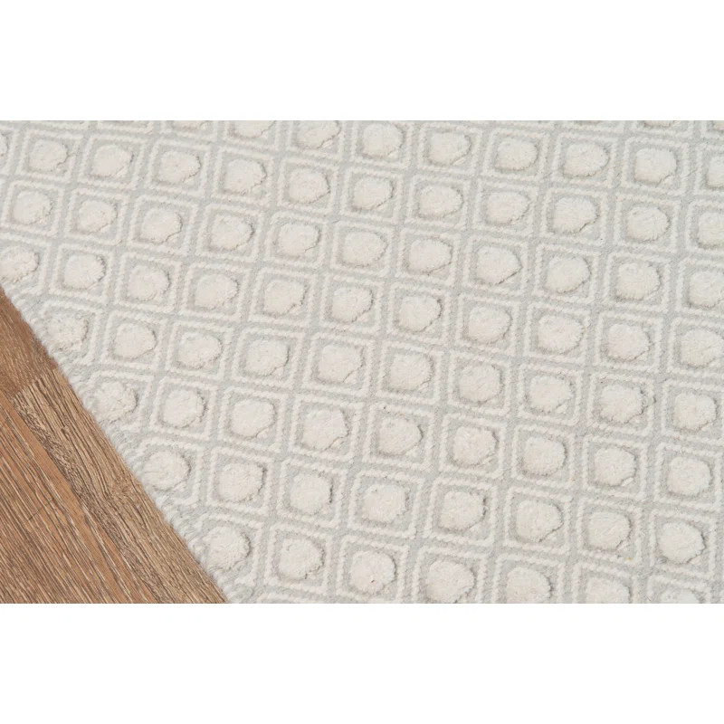 Langdon Polka Dots Handmade Flatweave Wool Area Rug in Pink | Wayfair North America