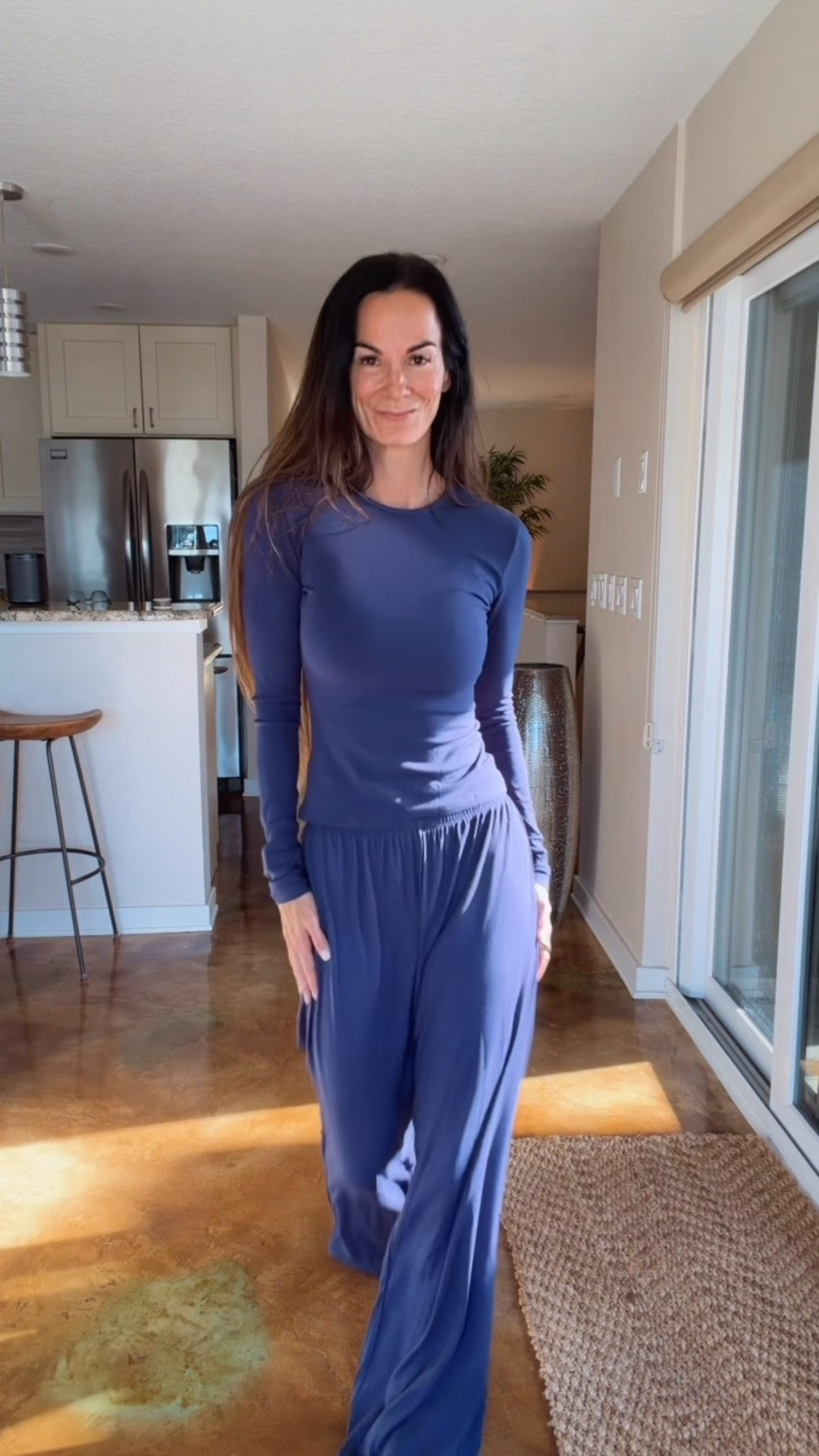The buttery-soft matching set that works for the couch, brunch, errands and everything in between. 💙 It feels like pajamas but looks completely put together—and that is exactly the kind of fashion math I support.

#nicolecolee

#LTKootd #LTKdayinmylife #LTKgrwm