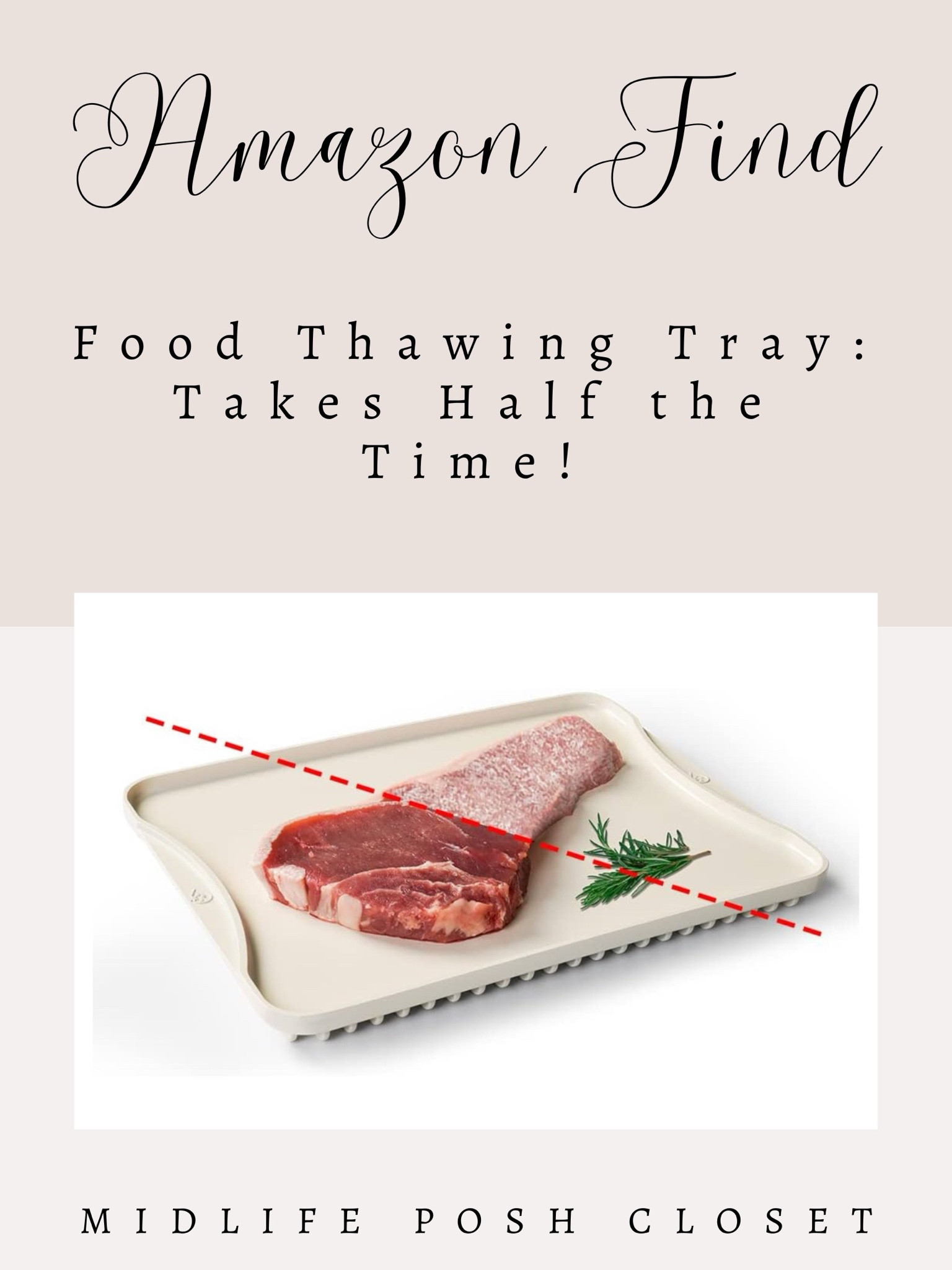 Amazon Find! A meat thawing tray takes half the time to thaw meat!🥩 

#LTKSaleAlert #LTKHome #LTKxPrimeDay