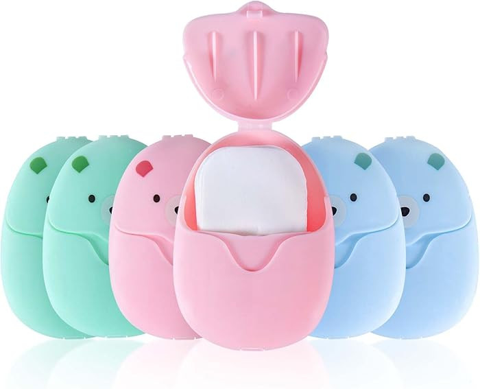 SenseYo 6 Boxes (300 Sheets) Mini Disposable Portable Travel Paper Hand Soap Sheets for Outdoor, ... | Amazon (US)