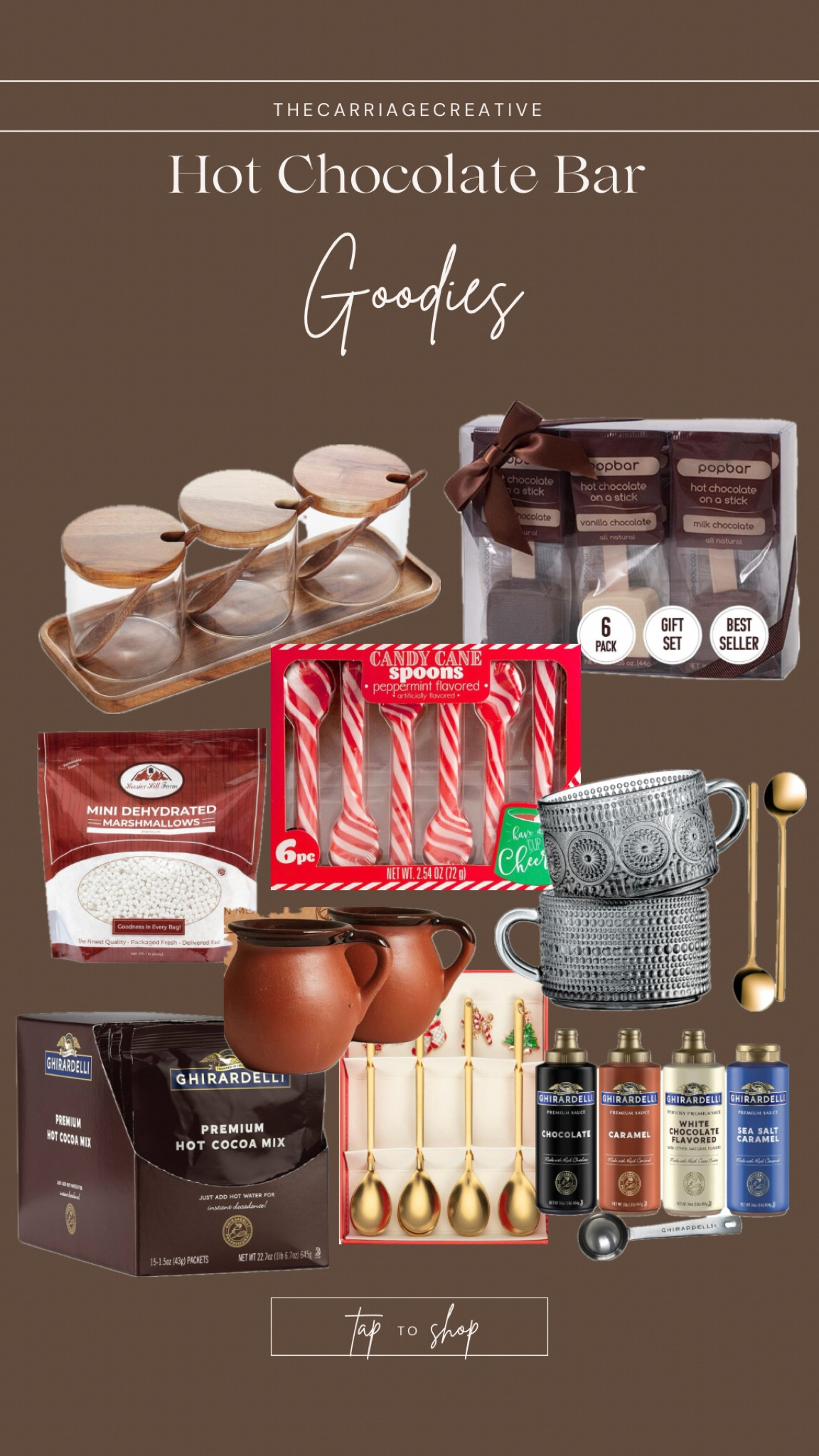HOT CHOCOLATE BAR GOODIES || @amazon

#LTKSeasonal #LTKhome #LTKHoliday
