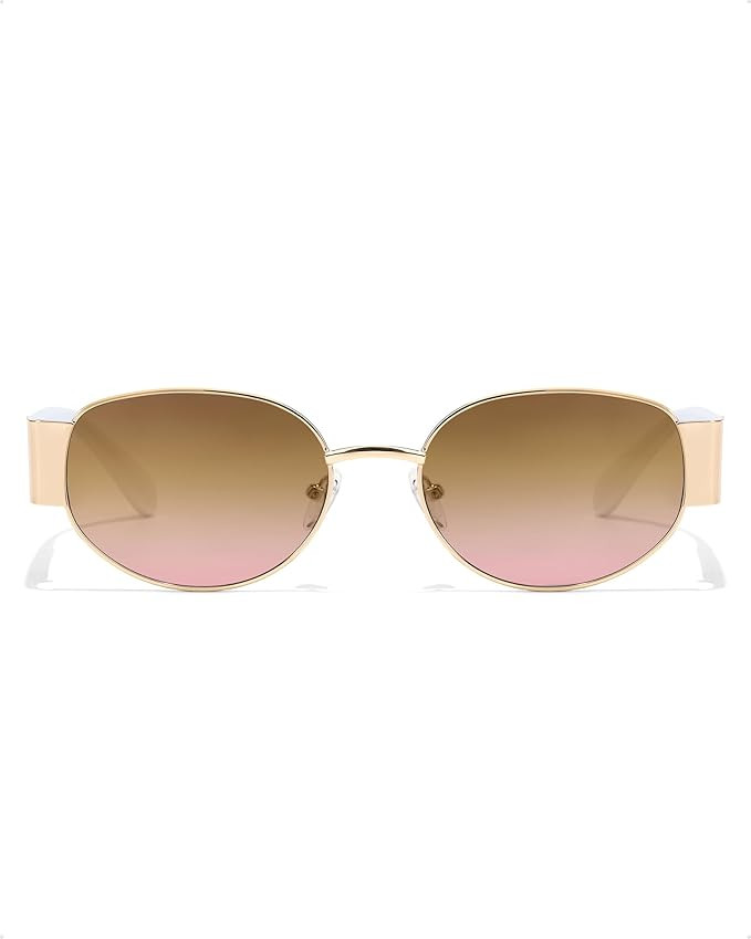 SODQW Retro Oval Sunglasses for Women, 90s Vintage Designer Ladies Shades Trendy Fashion Sun Glas... | Amazon (US)