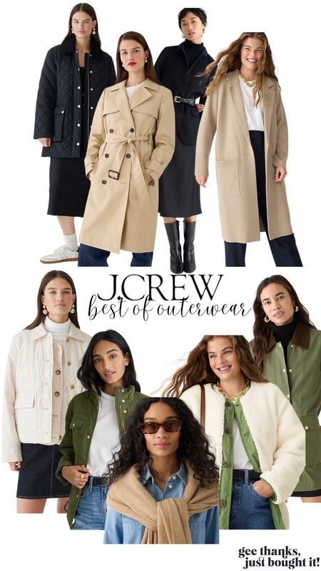 Up to 50% off fall essentials at J.Crew!! 
Fall Fashion Essentials - Fall Outfit - Outerwear - Outerwear for Fall - Jackets - Cardigan - Cute Fall Outfit - Fall Style Essentials 

#LTKsalealert #LTKstyletip