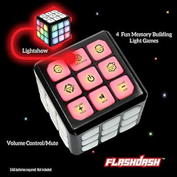Flashing Cube Electronic Memory & Brain Game | 4-in-1 Handheld Game for Kids | STEM Toy for Kids ... | Amazon (US)