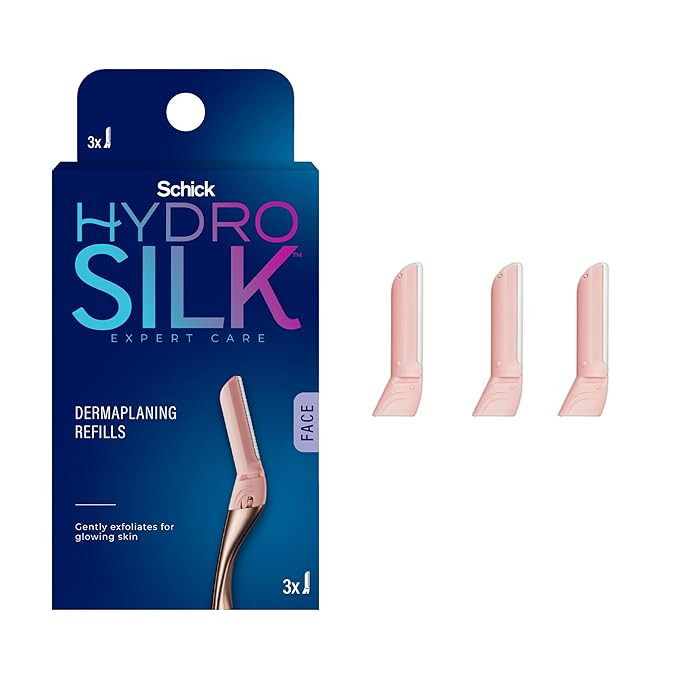Schick Hydro Silk Dermaplaning Wand Refill Blades, 3ct Dermaplane Blades | Microblades for Face, ... | Amazon (US)