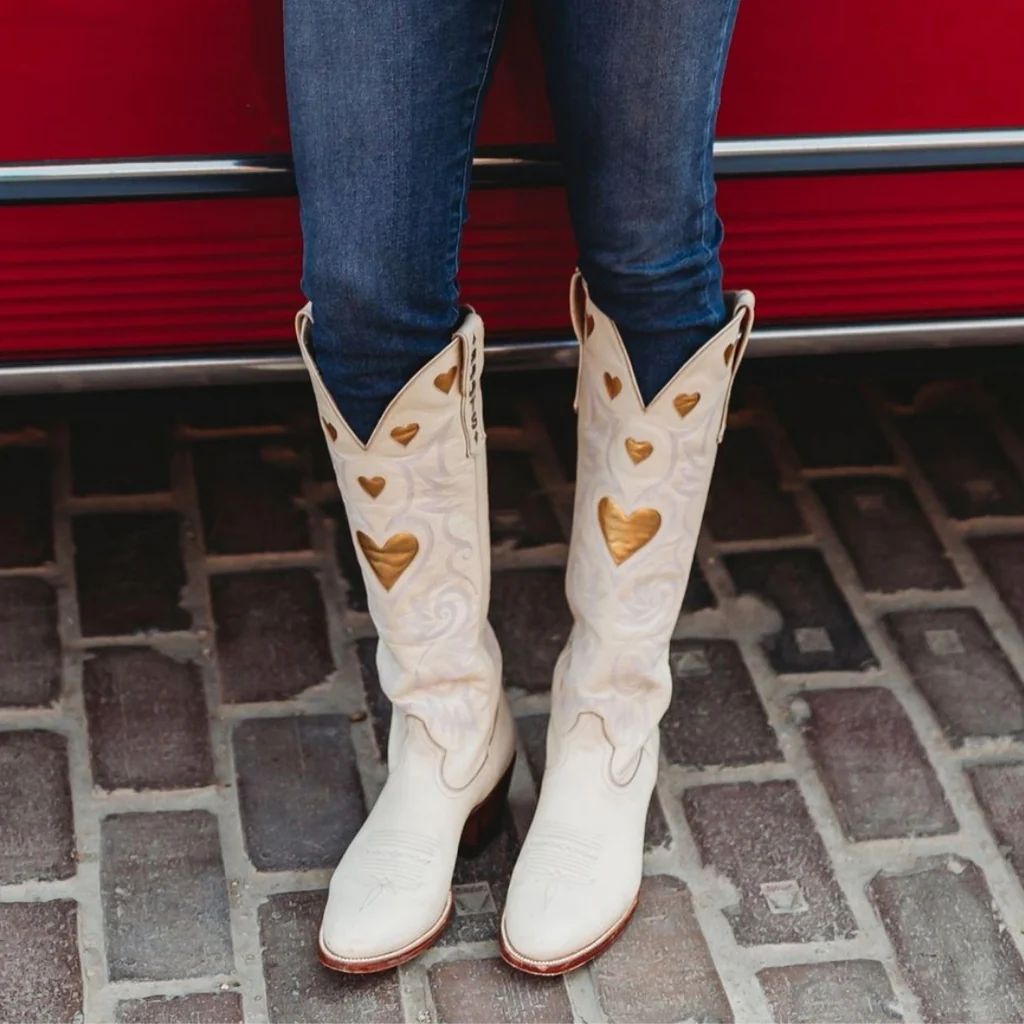 Bone & Gold Heart Boot Limited Edition | CITY Boots