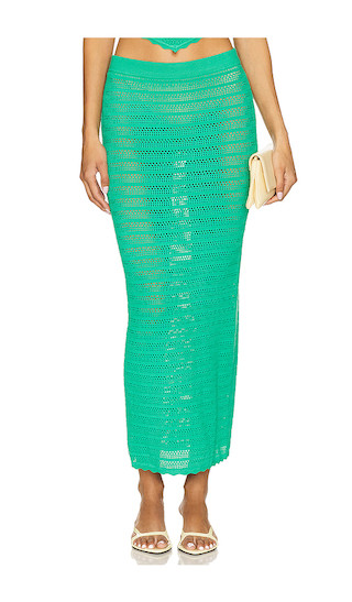 Dorota Skirt in Summer Grass | Revolve Clothing (Global)