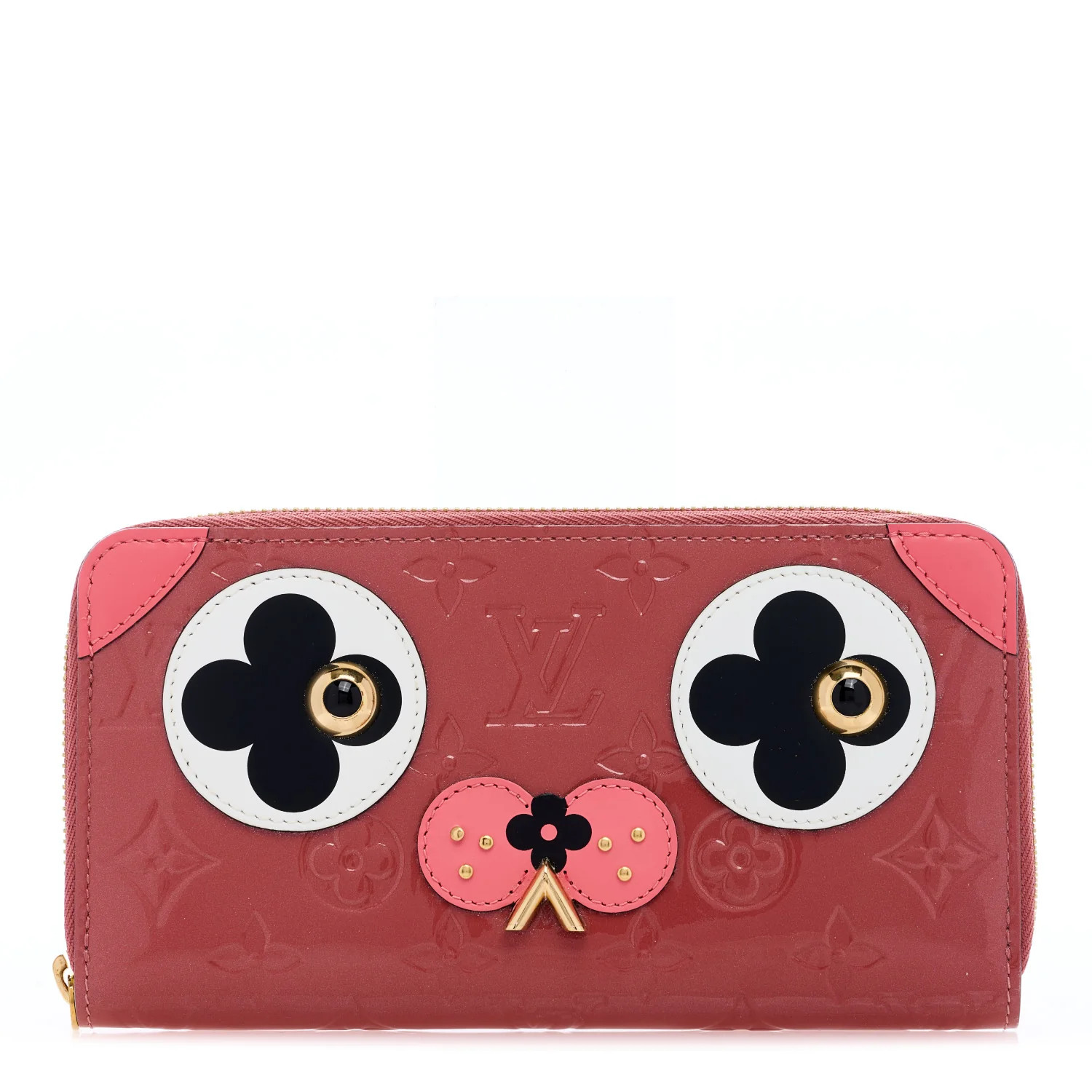Vernis Valentine Dog Zippy Wallet Vieux Rose | FASHIONPHILE (US)