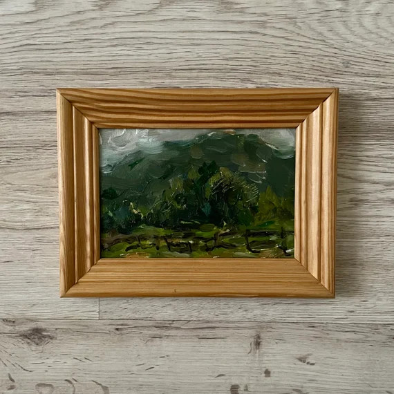 Vintage Landscape Painting Original Original Framed Vintage - Etsy | Etsy (US)