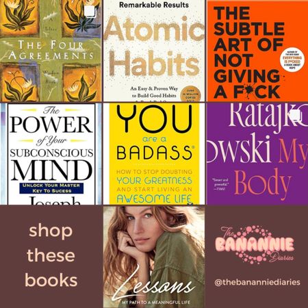Shop of my all time favorite book! From learning how to master your mind to lessons from other women and men who walk this earth, check out these mindful and thought provoking books! #TheBanannieDiaries 

#LTKGiftGuide #LTKfindsunder50 #LTKxPrime