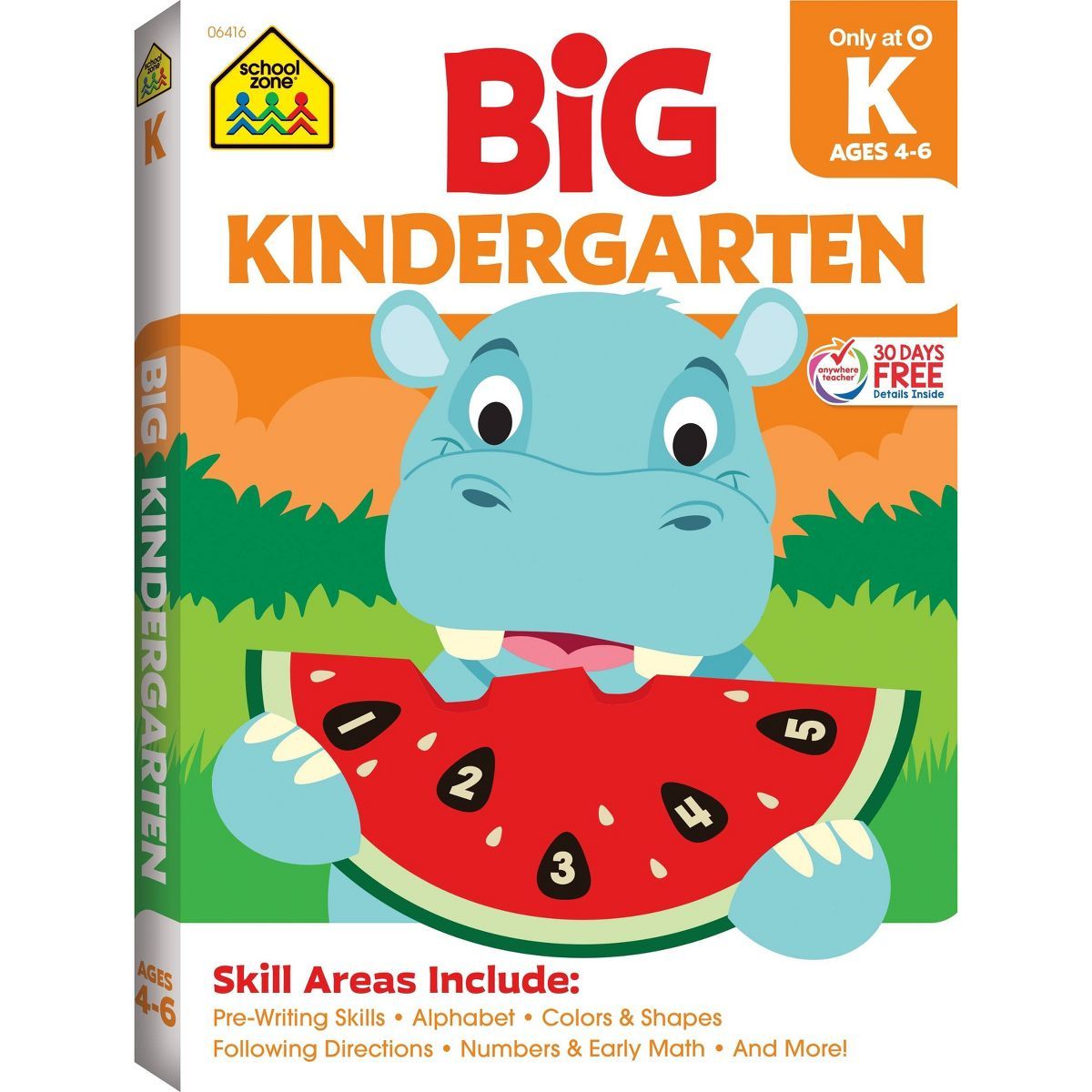 Big Kindergarten Workbook - Target Exclusive Edition - by School Zone (Paperback) | Target