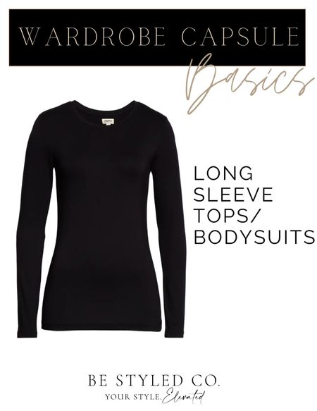 Capsule wardrobe / long sleeve t-shirts / bodysuits / basics / layering tops 

#LTKstyletip #LTKFind #LTKunder100