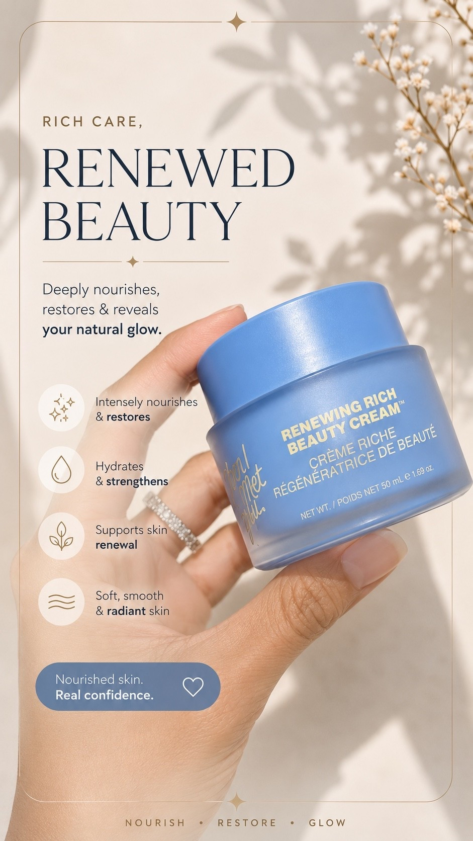 Deeply nourishes, restores & reveals your natural glow.

#LTKselfcare #LTKBeauty
