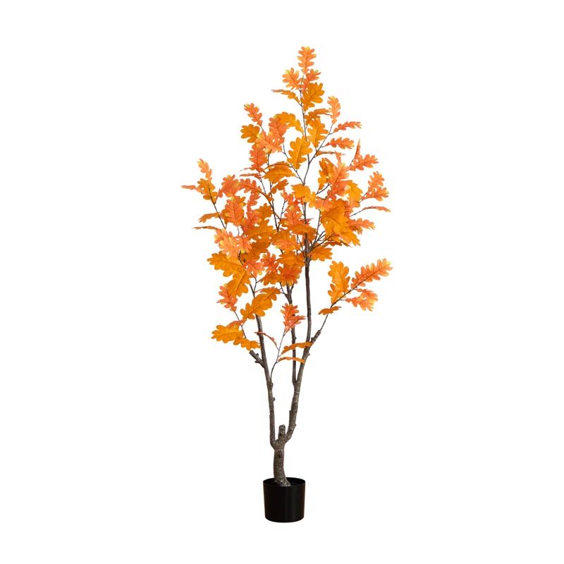 Primrue 6ft. Autumn Oak Artificial Fall Tree | Wayfair | Wayfair North America