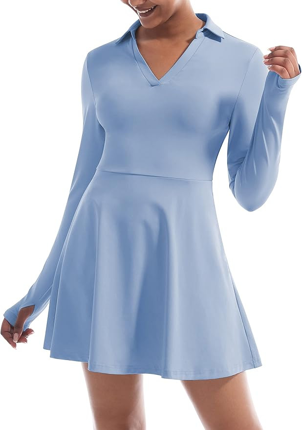 Fengbay Tennis Dress for Women,Golf Dresses with Built in Shorts with 4 Pockets for Sleeveless At... | Amazon (US)