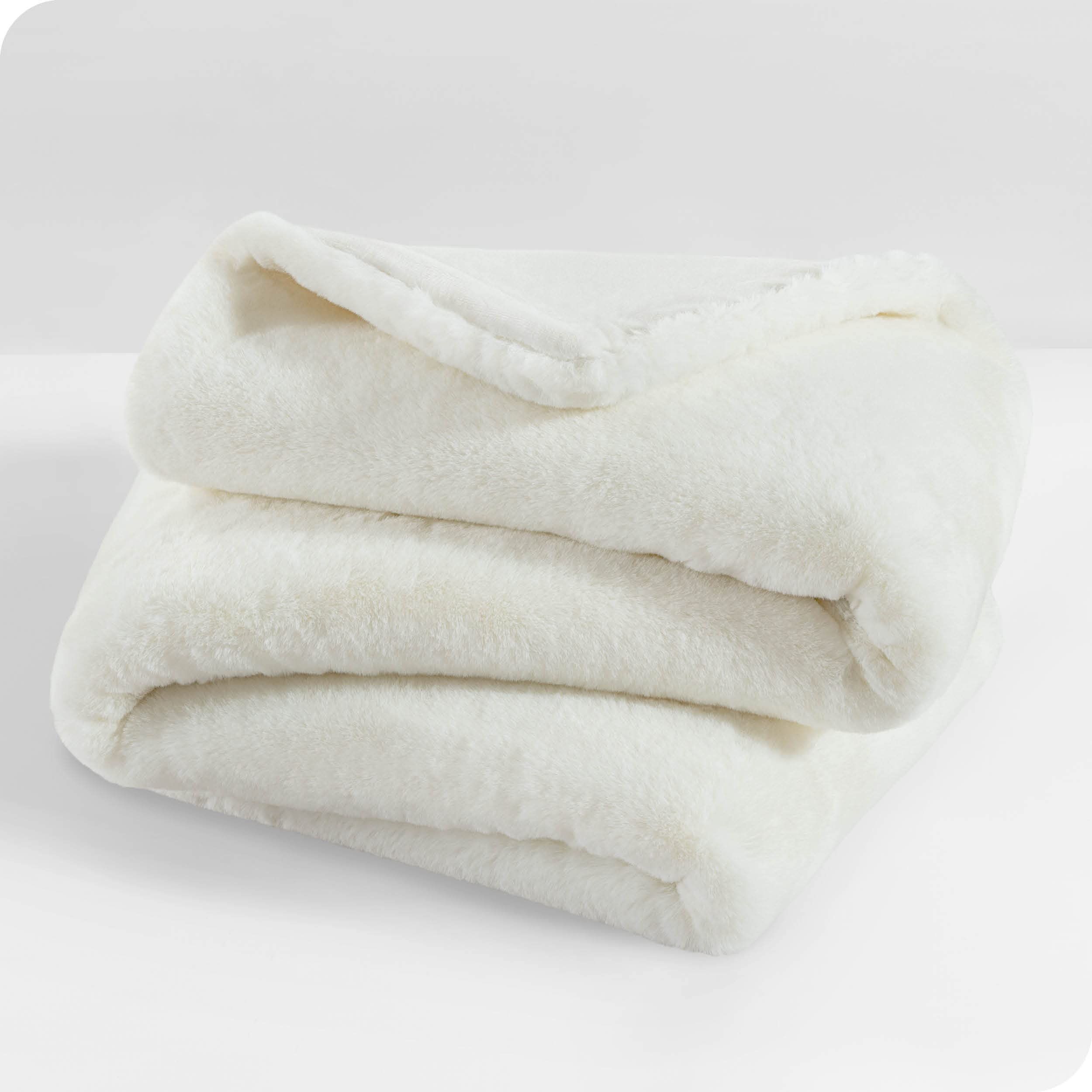 Bare Home Faux Fur Blanket - Ultra-Soft Luxurious - Cozy Warm Blanket - Fuzzy Bed Blanket (Throw, Wh | Amazon (US)
