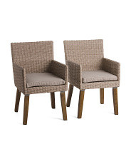 Set Of 2 Outdoor Wicker Chairs | TJ Maxx