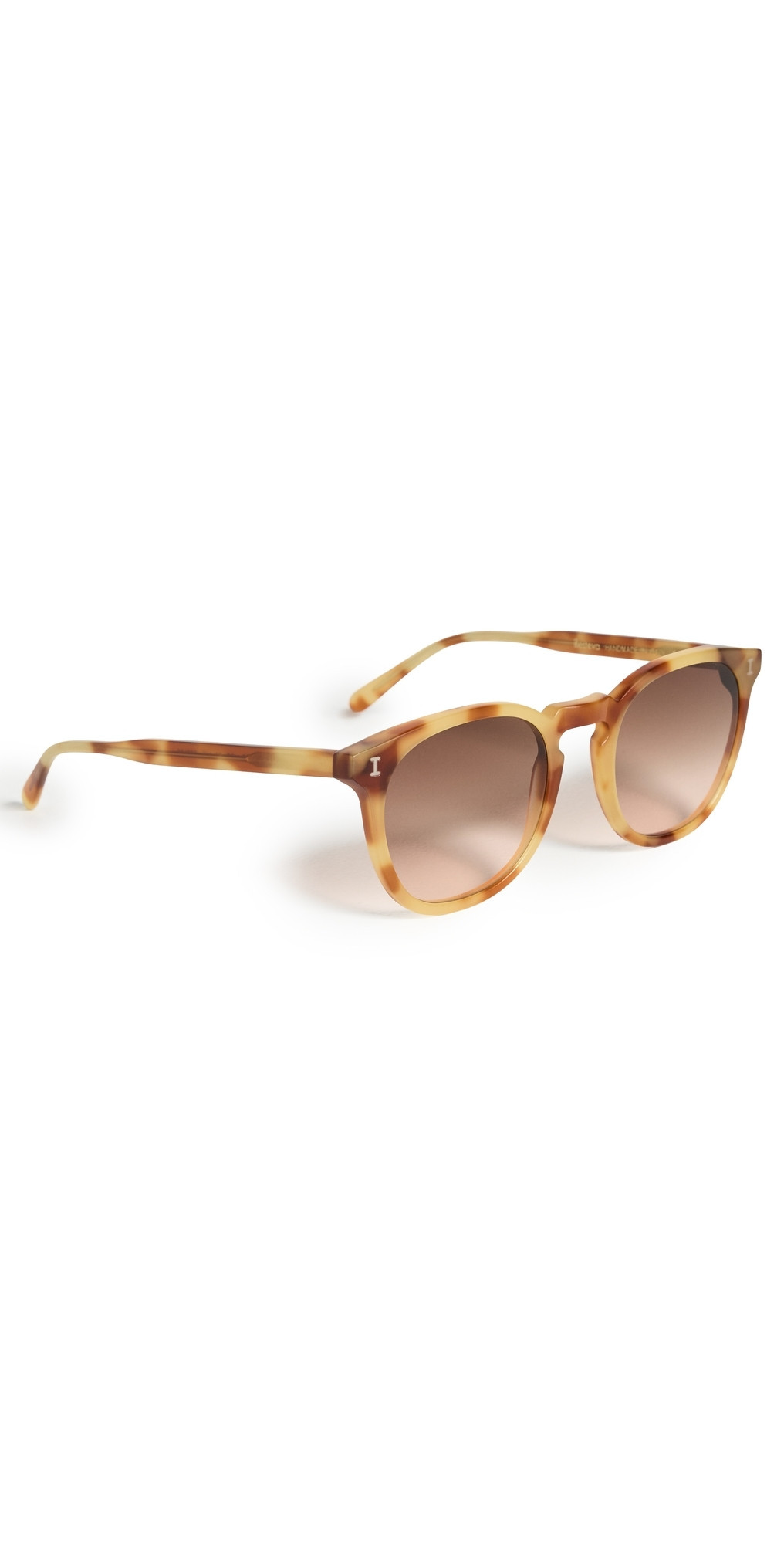 Illesteva Eldridge Matte Amber Sunglasses Matte Amber w/ Brown Flat Grad One Size | Shopbop
