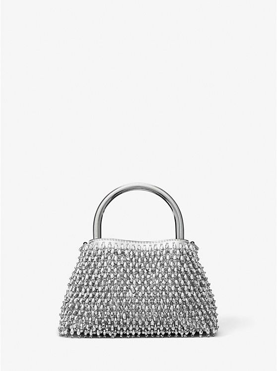 Limited-Edition Rosie Extra-Small Embellished Metallic Faux Leather Shoulder Bag | Michael Kors US