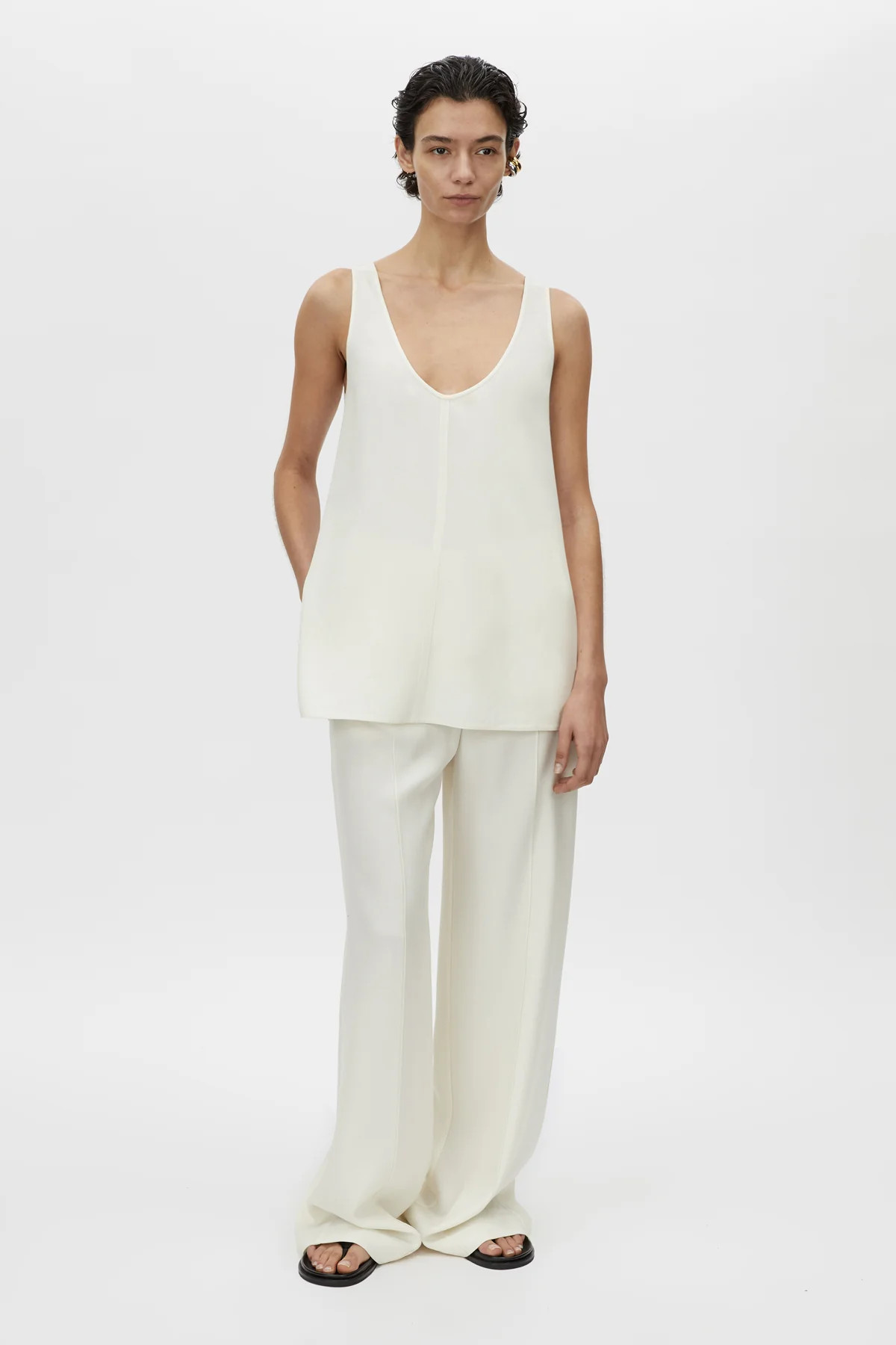 Brava Wide-Leg Pant in Cream - CAMILLA AND MARC® C&M | CAMILLA AND MARC (ANZ)