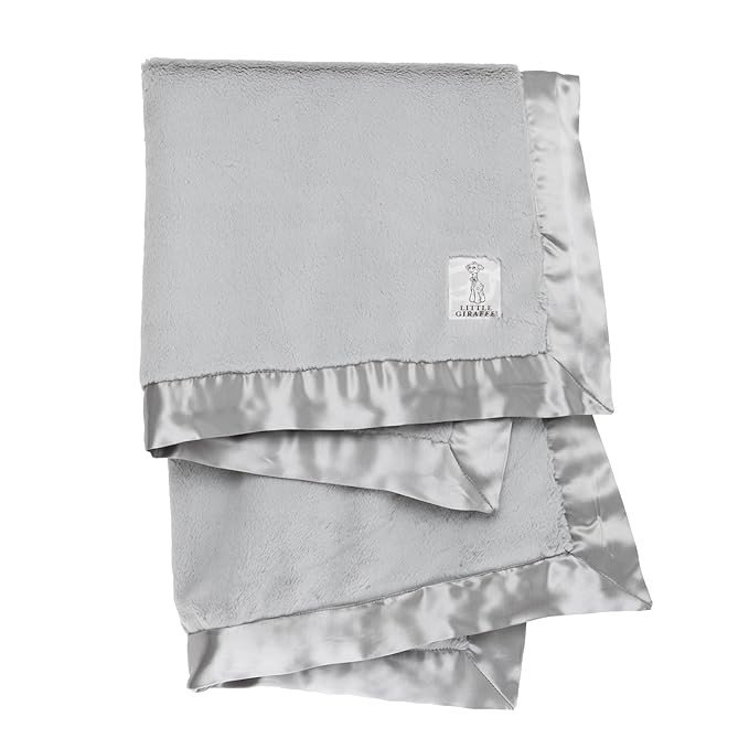 Little Giraffe Baby Blanket - Luxe Soft Blanket with Satin Trim - Baby Stroller Blanket - Newborn... | Amazon (US)