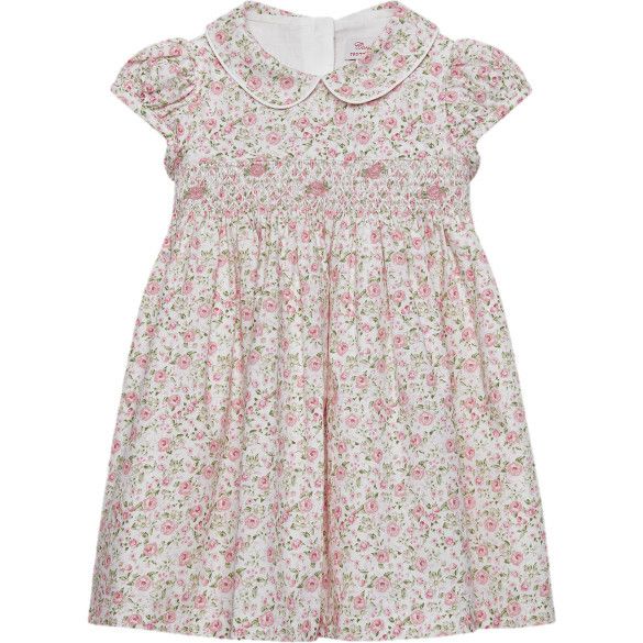 Little Catherine Rose Smocked Dress, Pink Rose | Maisonette